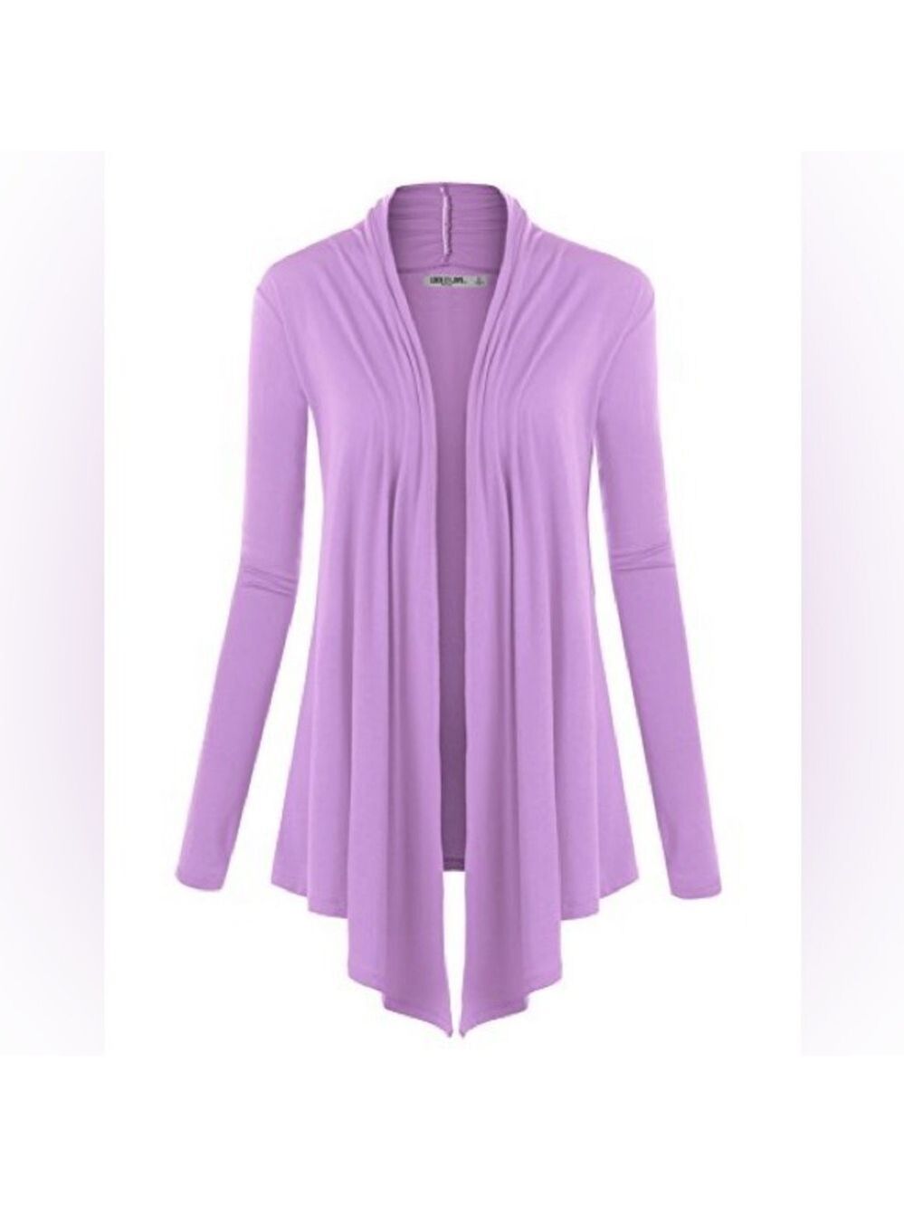 Lock & Love Lighweight Purple Lavender Cardigan Relaxed Fit size L